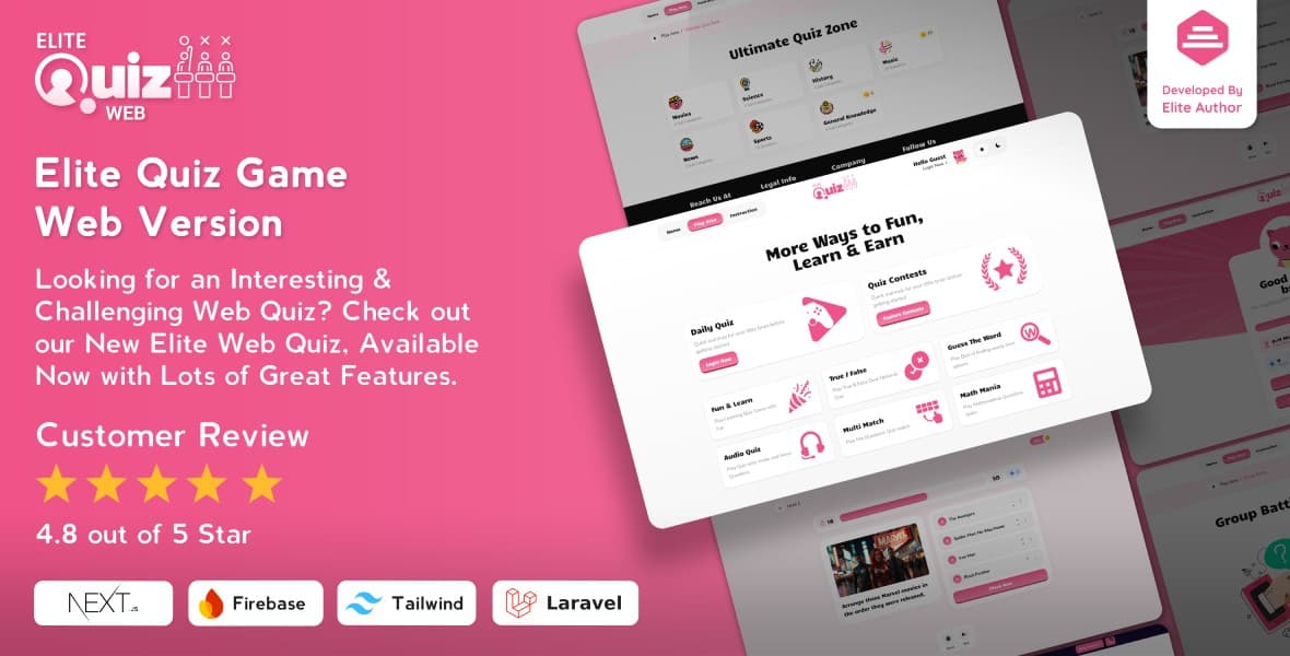 Elite Quiz - Trivia Quiz | Quiz Game - Web Version