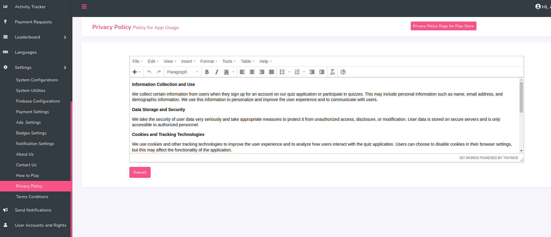 Privacy Policy