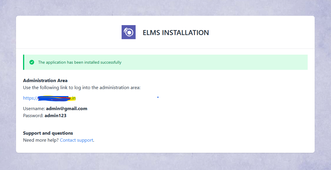 Final Installation