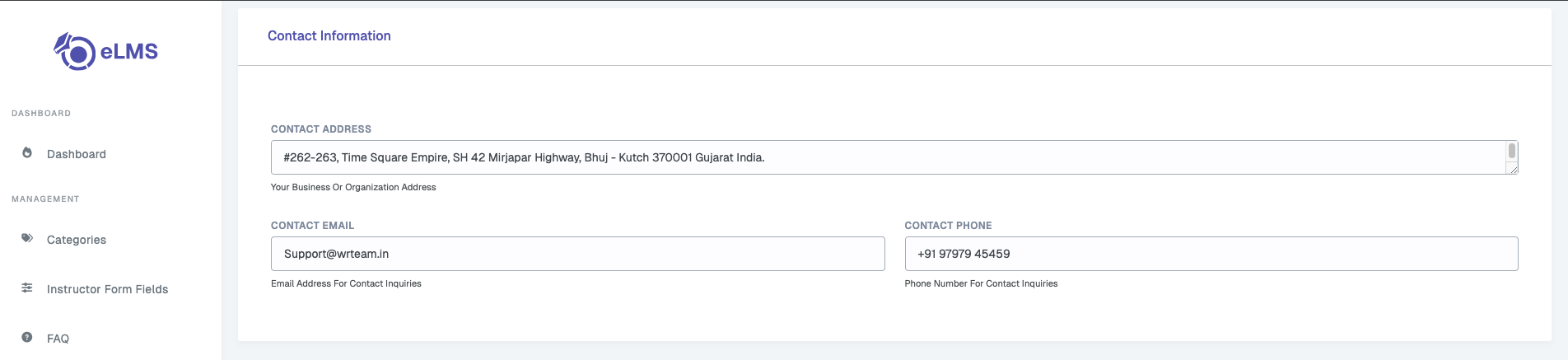 Contact Information