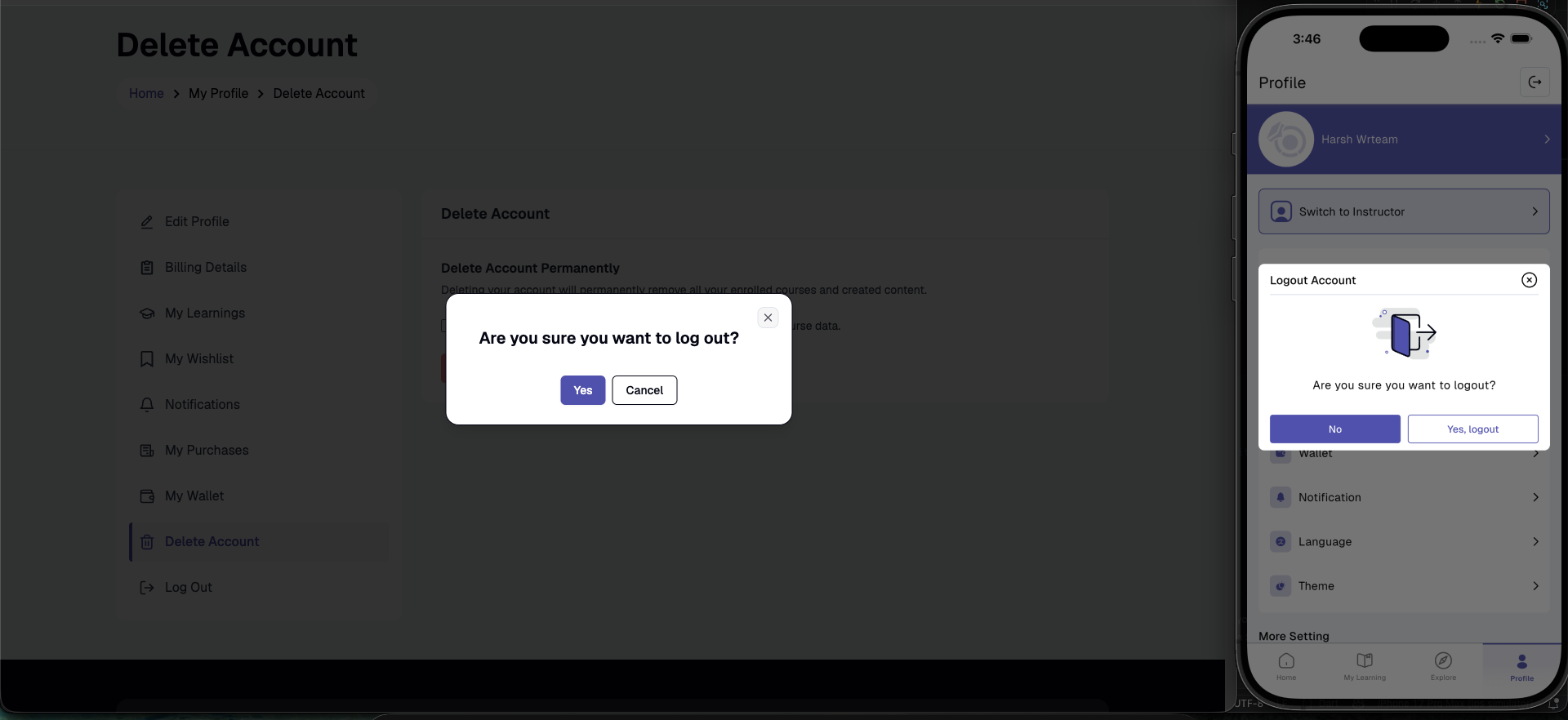 Logout