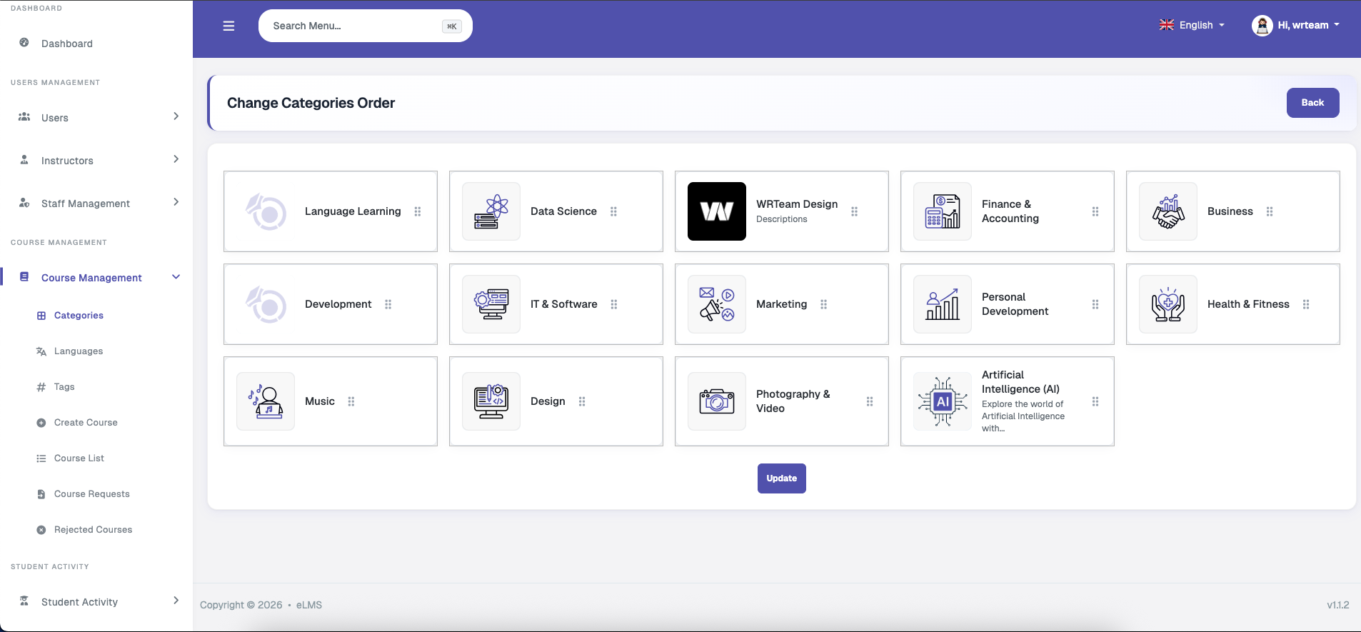 Order Categories