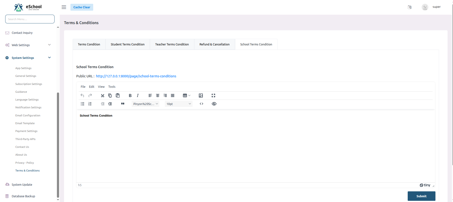 e-School SaaS