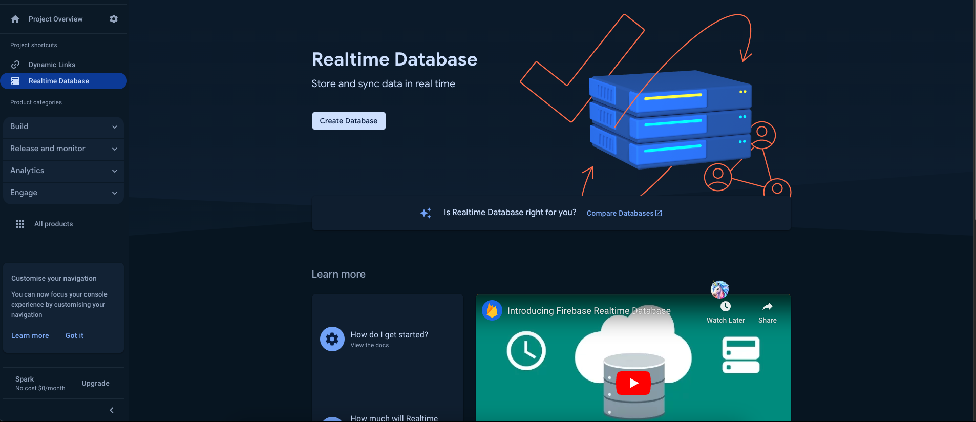 Create Realtime Database