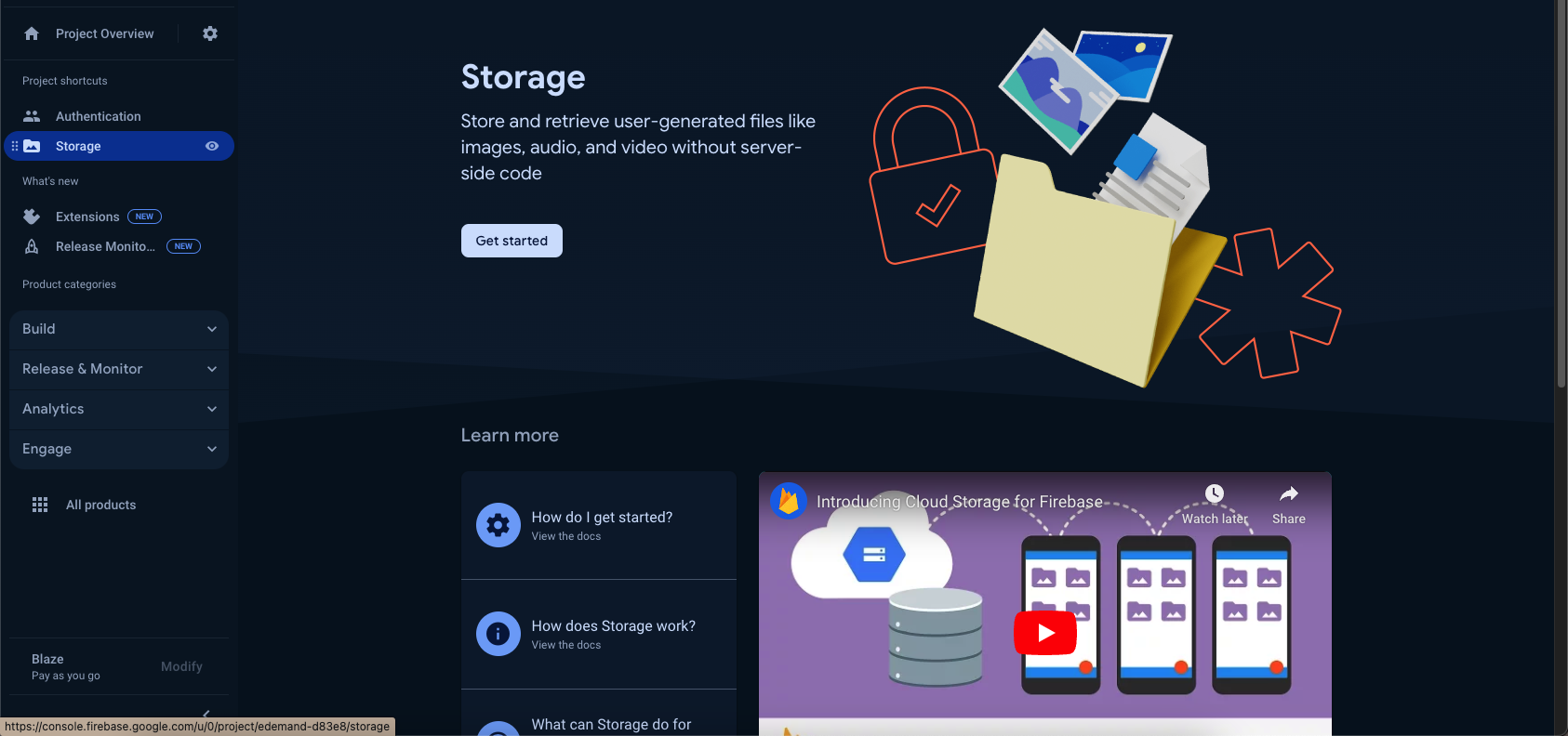 Get started with Storage